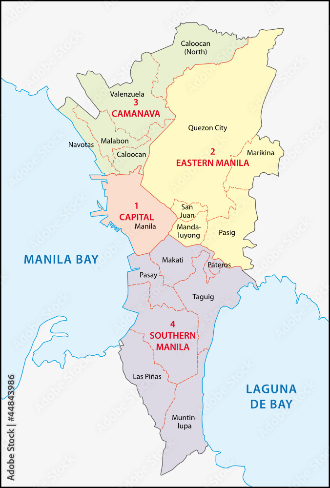 Metro Manila, Manila Stock Vector Adobe Stock