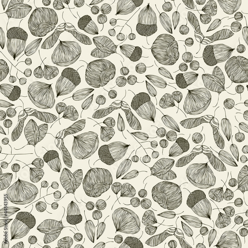 Seeds seamless pattern.