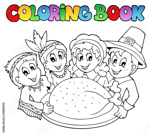 Coloring book Thanksgiving image 3