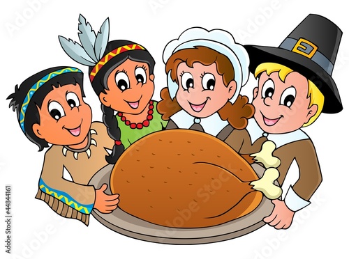 Thanksgiving pilgrim theme 3