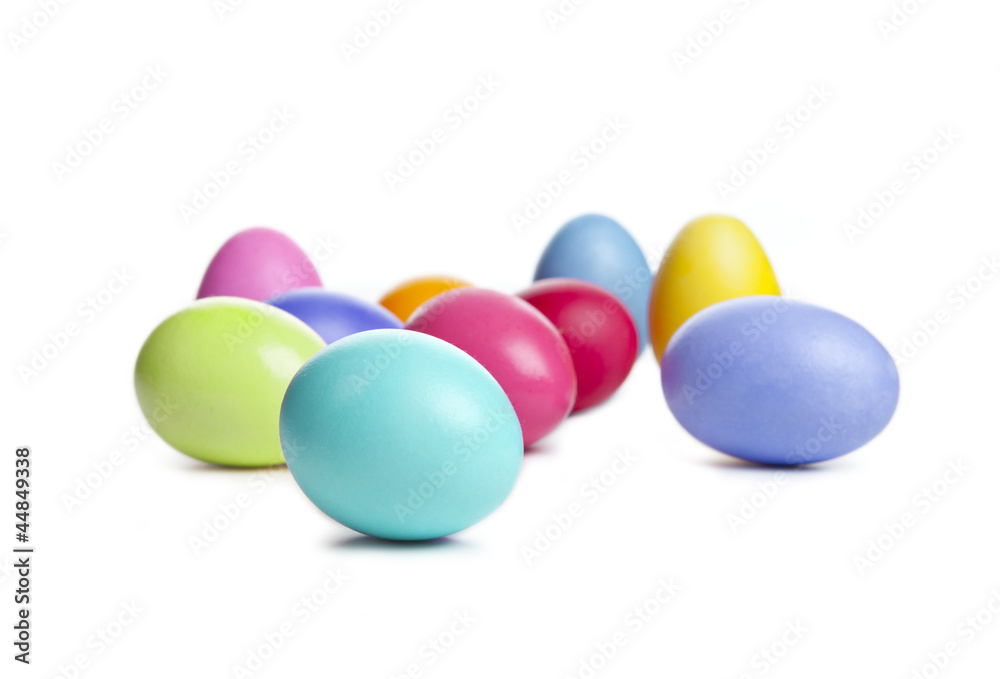 Colorful Easter Eggs on white background Colorful Easter Eggs on white background
