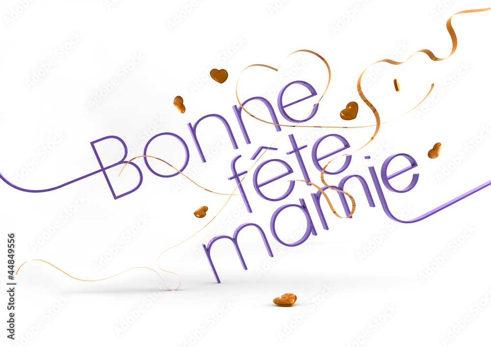 Bonne Fete Mamie Stock Illustration Adobe Stock 