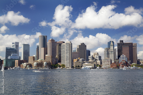 Boston skyline and Inner Harbor, USA