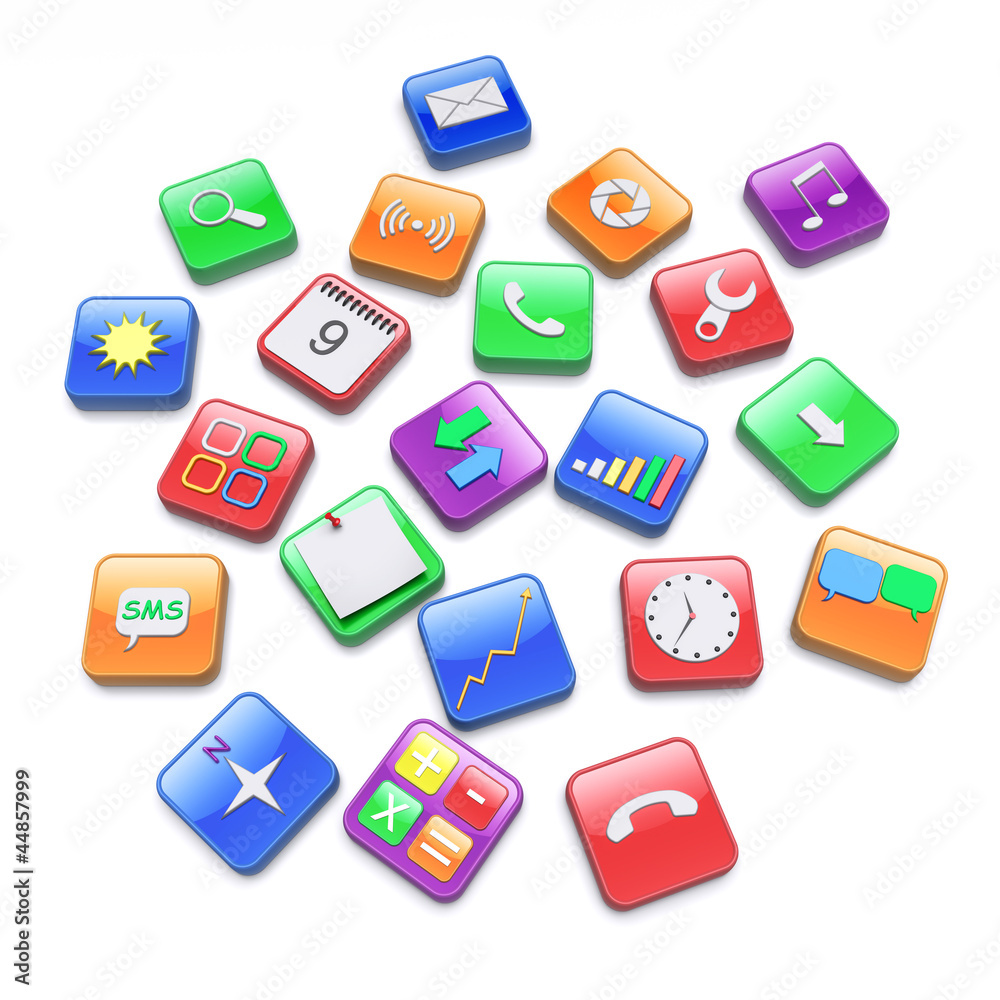 Naklejka premium Apps