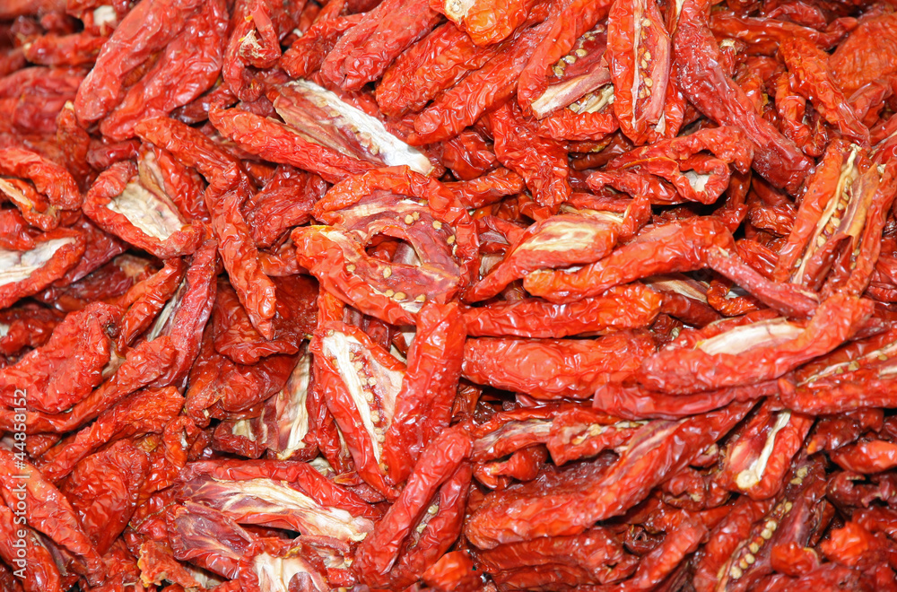 red carpet dried tomatoes in southern Italy