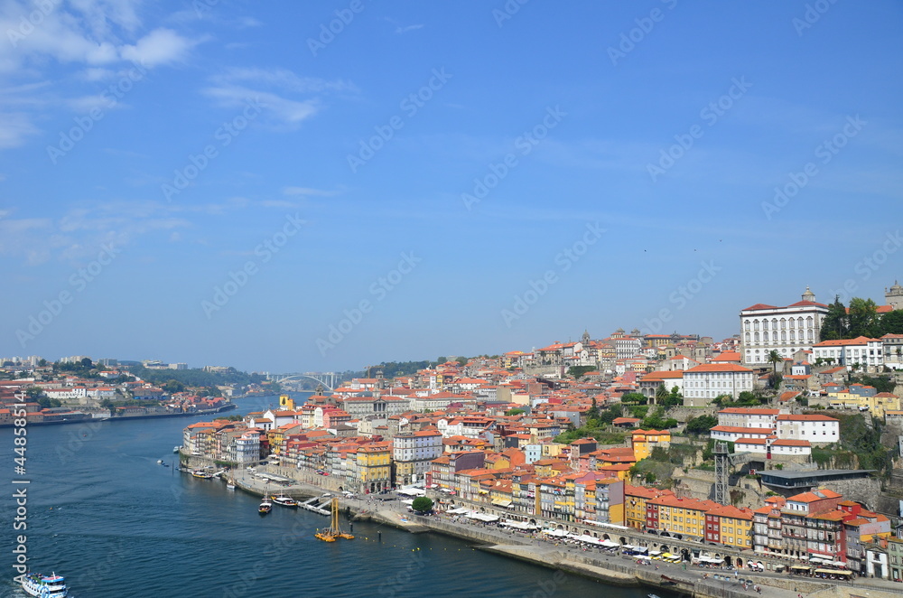 Porto view from the bridge Dom Luís I