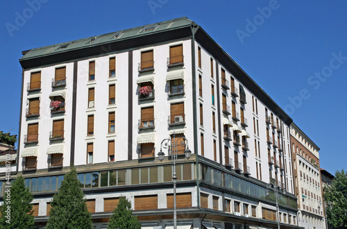 historic building with many Windows in the city centre