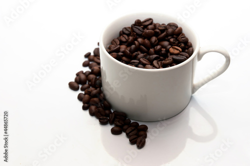 Coffee beans and Coffe Cup