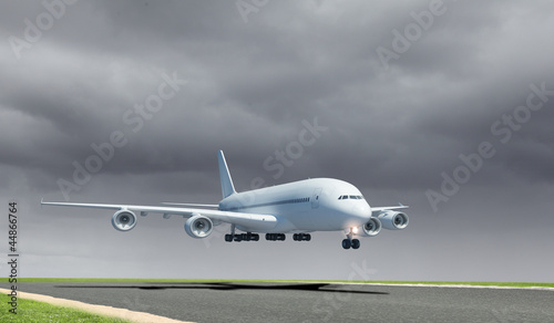 Large passenger airplane © Sergey Nivens
