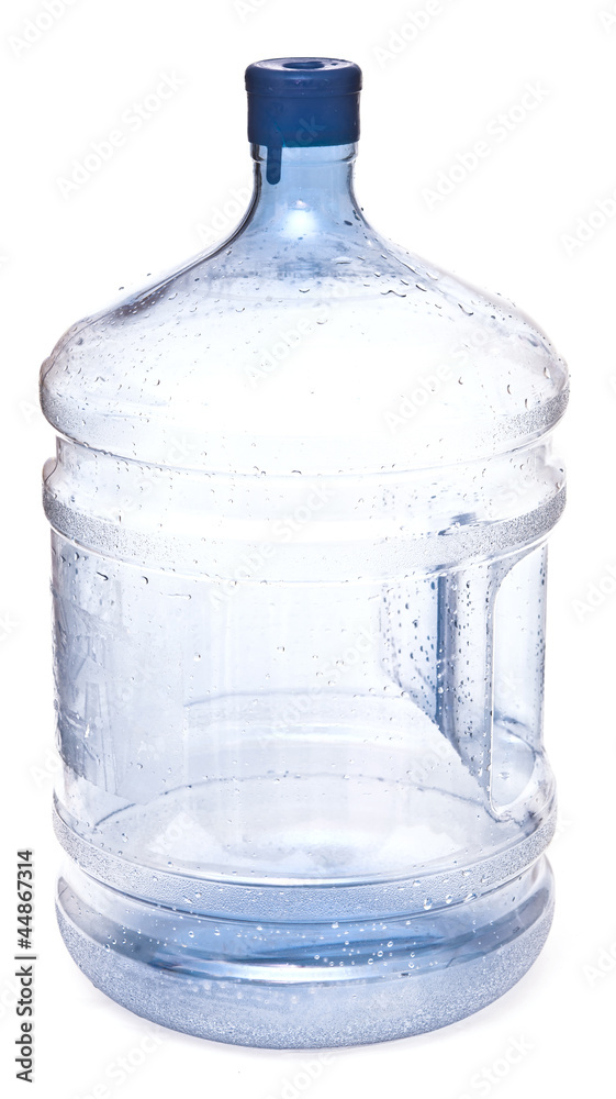 empty big plastic bottle for potable water isolated on a white b empty big plastic bottle for potable water isolated on a white b