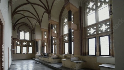 Gothic gallery in the Malbork castle, Poland