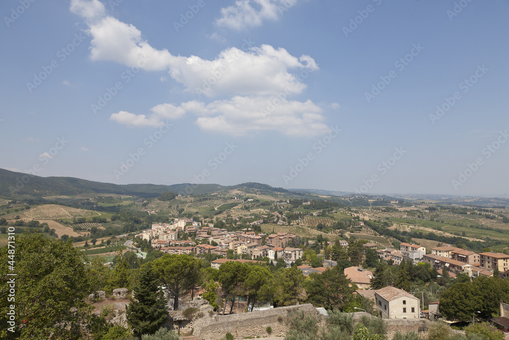 San Gimignano y la campiña toscana, Italia