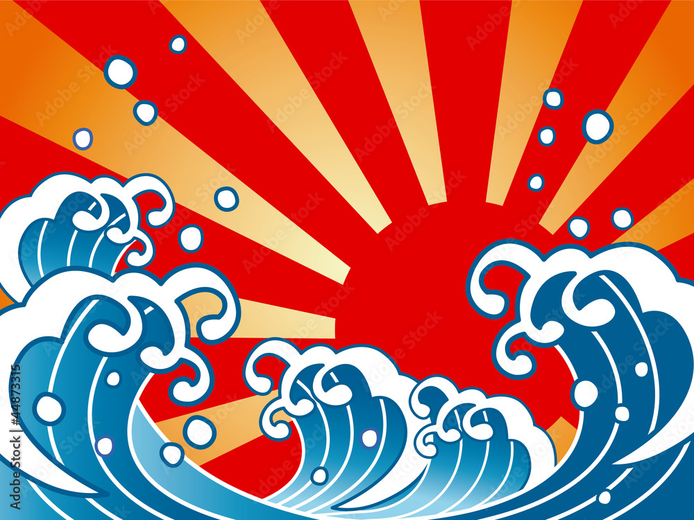 Obraz premium 大漁旗柄