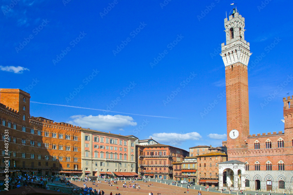 The main square of Siena.