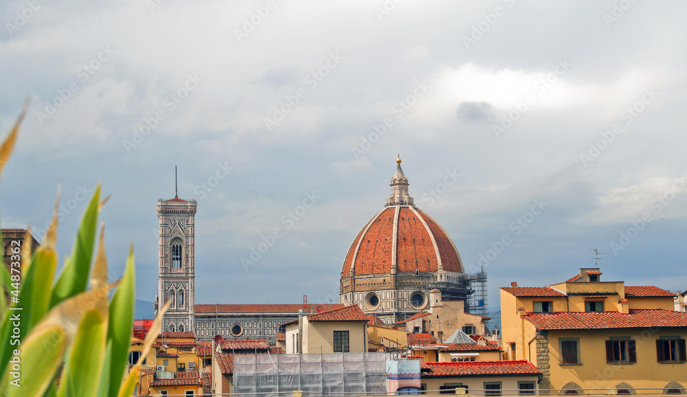 The view from the balcony on the roof of Florence.