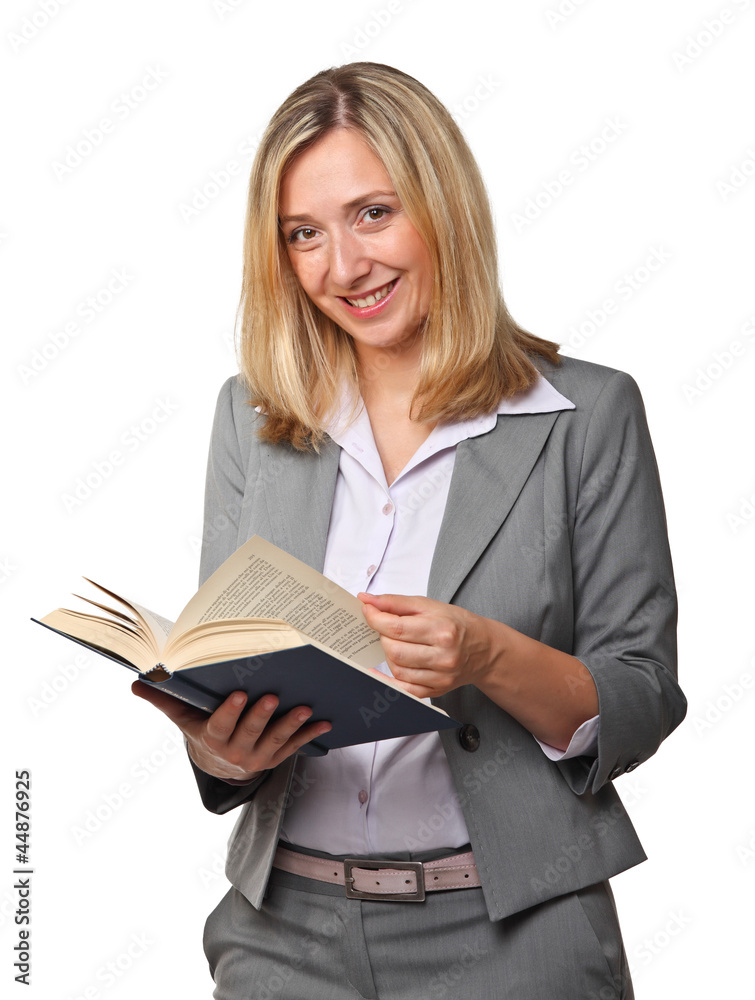 woman with book woman with book