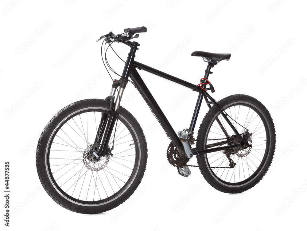 Black mountain bike