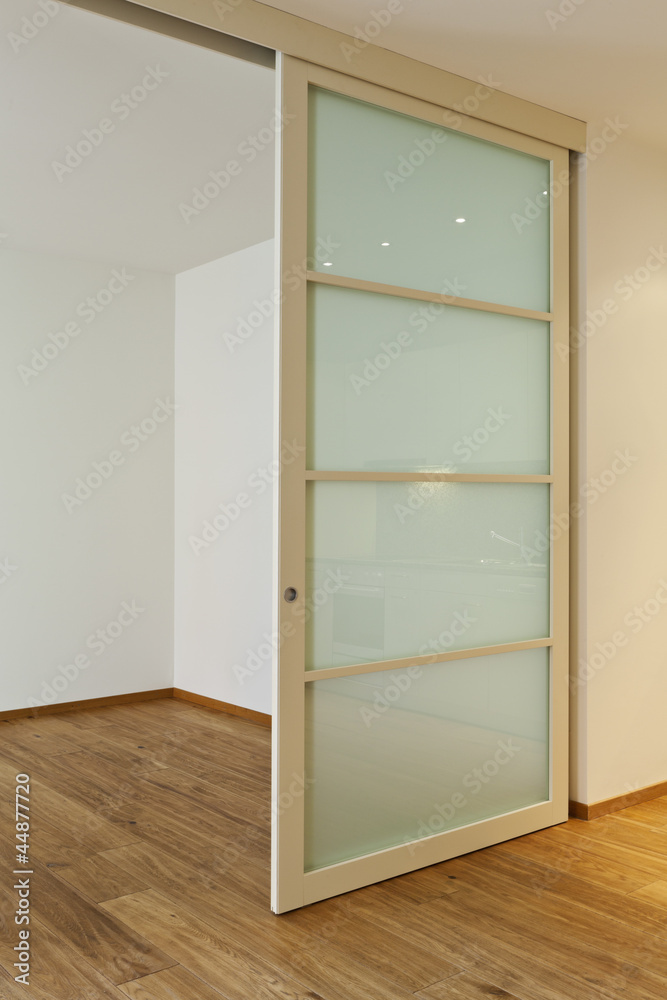 Fototapeta premium interior empty house with wooden floor