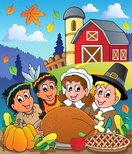 Thanksgiving pilgrim theme 4
