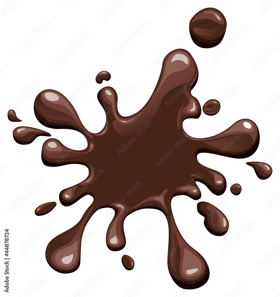 chocolate splash background Stock Vector | Adobe Stock