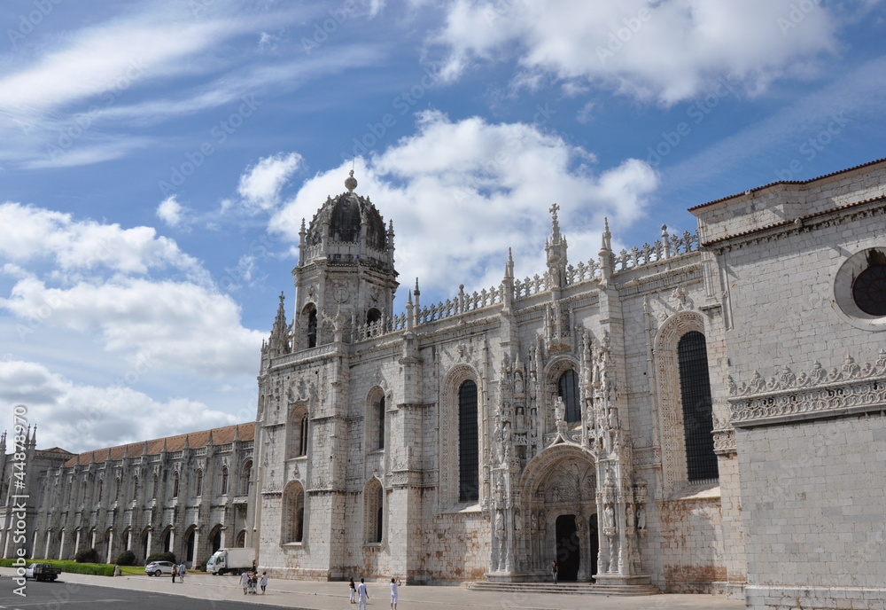 Obraz premium Blick auf Mosteiro dos Jeronimos in Lissabon, Portugal