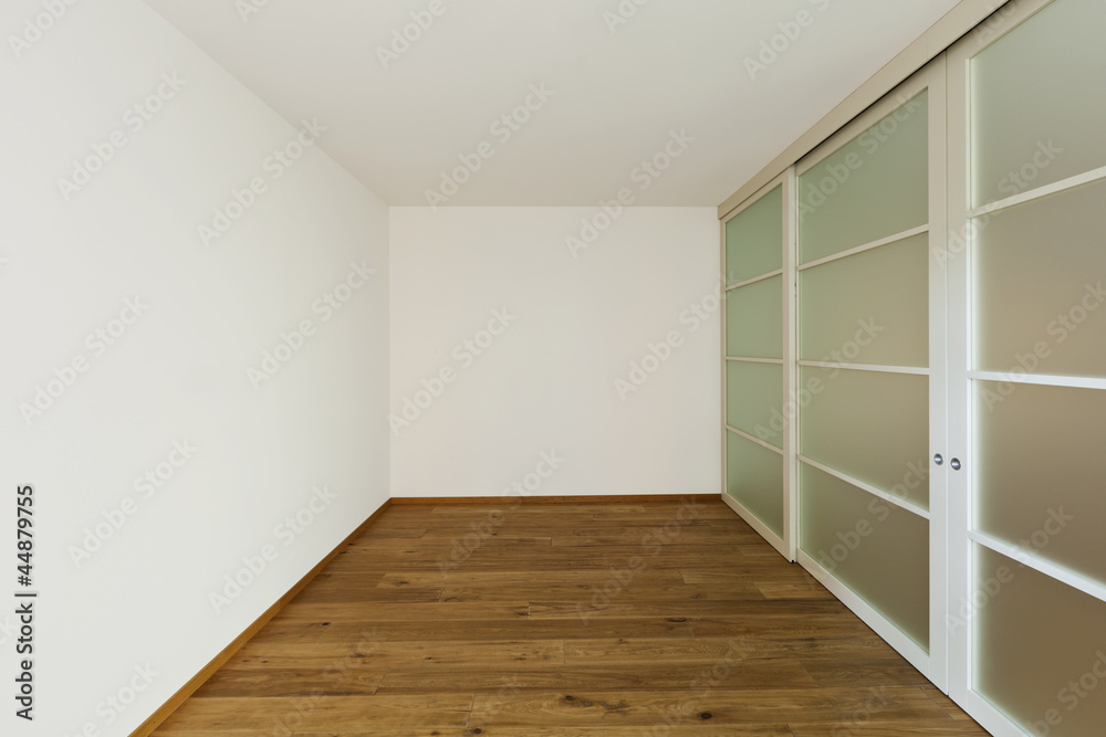 Obraz premium interior empty house with wooden floor