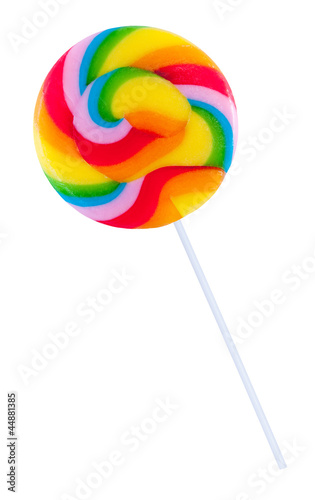 Colorful spiral lollipop lolly pop