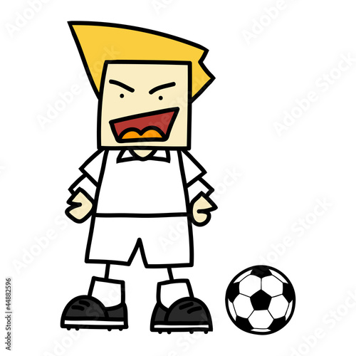 Soccer player cartoon