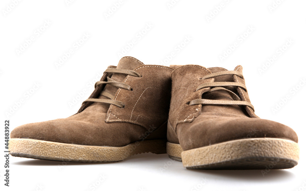 Man's shoes isolated on white background. Man's shoes isolated on white background.