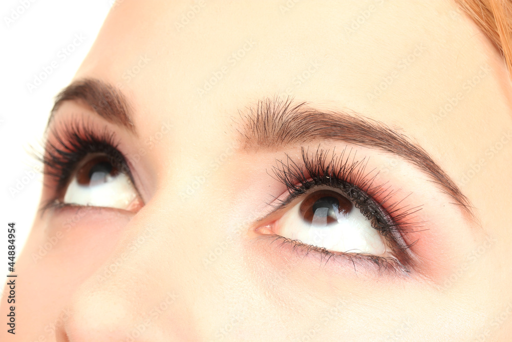female eyes with beautiful make-up