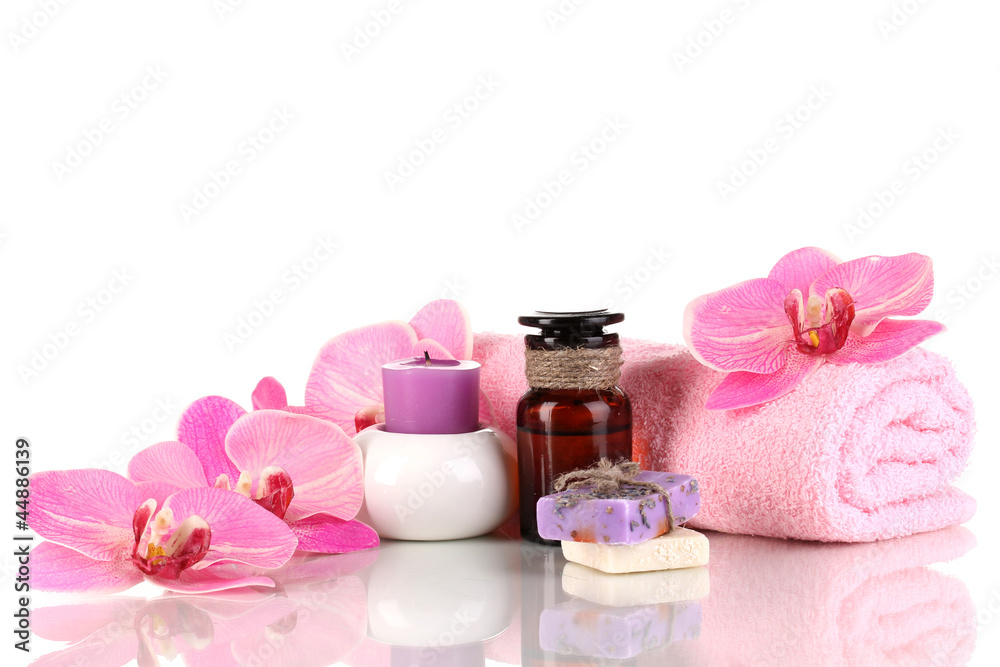 Bottle with aromatic oils with accessories for relaxation Bottle with aromatic oils with accessories for relaxation