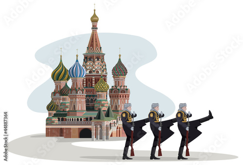 Kremlin and Russian Soldiers