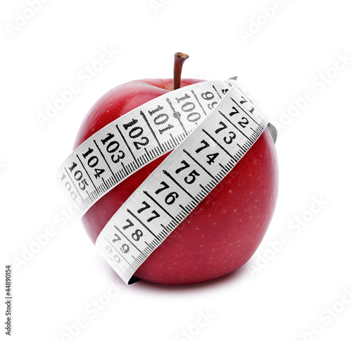 Apfel mit Maßband