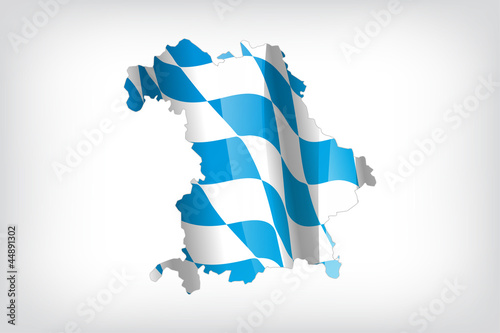 Karte Bayern