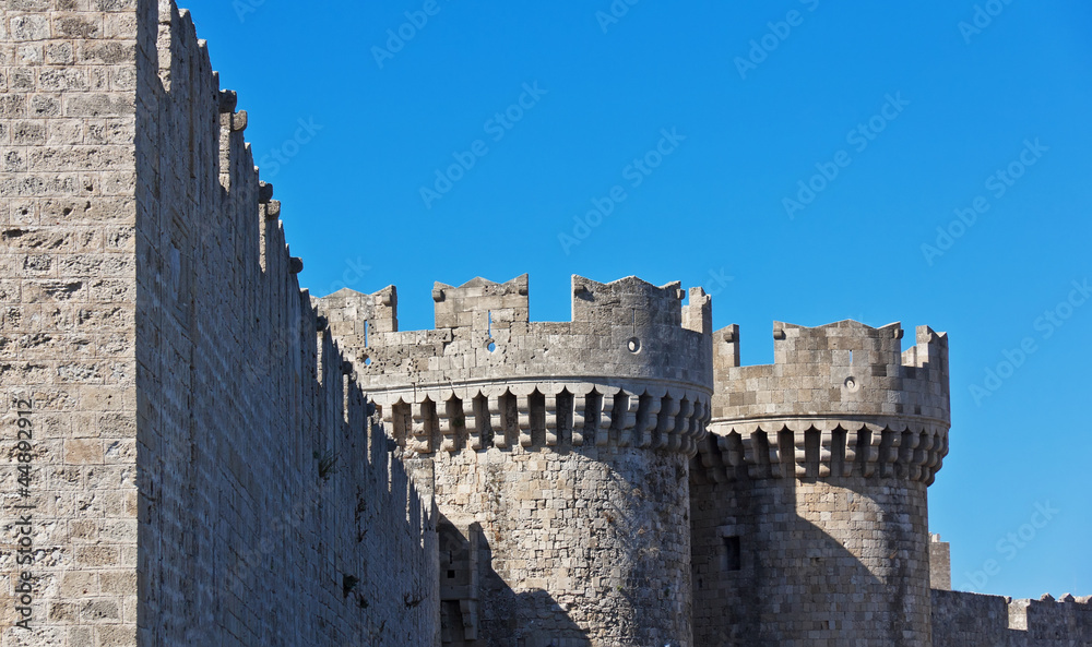 Medieval castle, Rhodes Greece