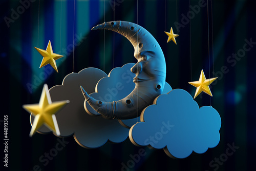 a night sky theater scene