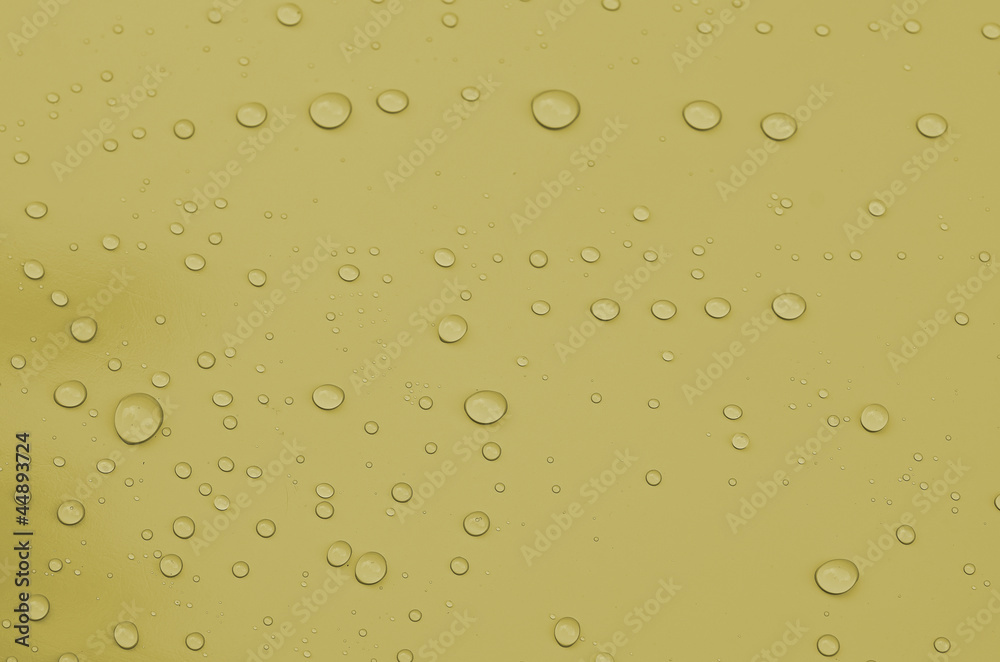 Water droplets on clean surface Water droplets on clean surface