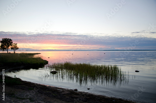 Coastline at sunset