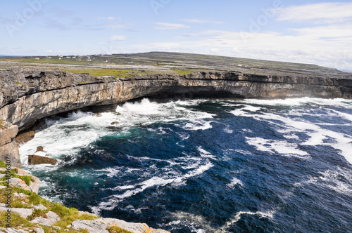 Cliffs near  Dun Aengus, Inishmore, Aran islands in Ireland photo