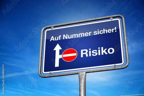 Obraz na płótnie Auf Nummer Sicher
