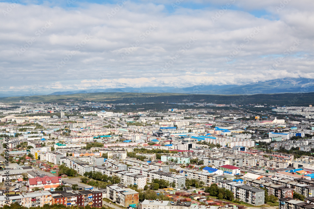 Petropavlovsk-Kamchatsky, city landscape