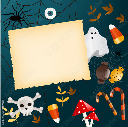 Halloween card with place for your text