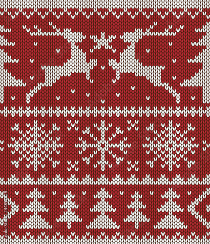 Christmas knitted pattern