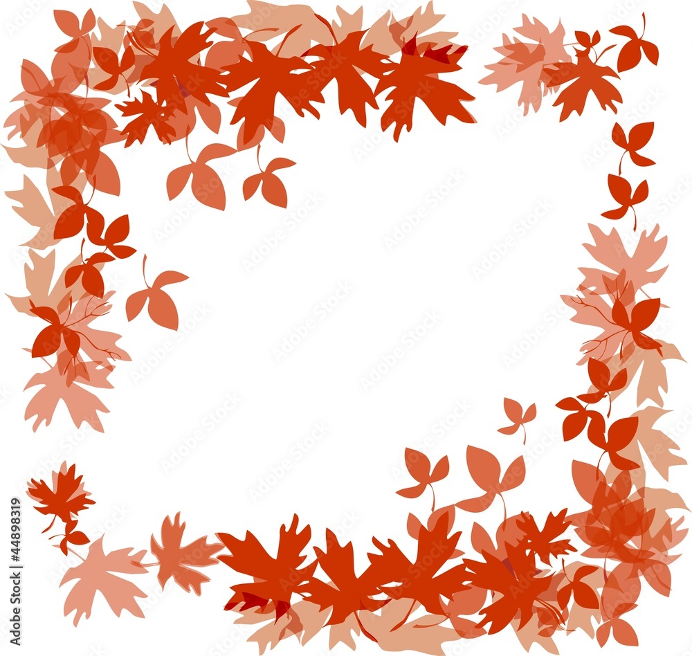 Frame with autumn leaves Frame with autumn leaves