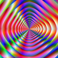 Fototapete Psychedelisch Psychedelischer Lautsprecher Retro-Stil  © Objowl
