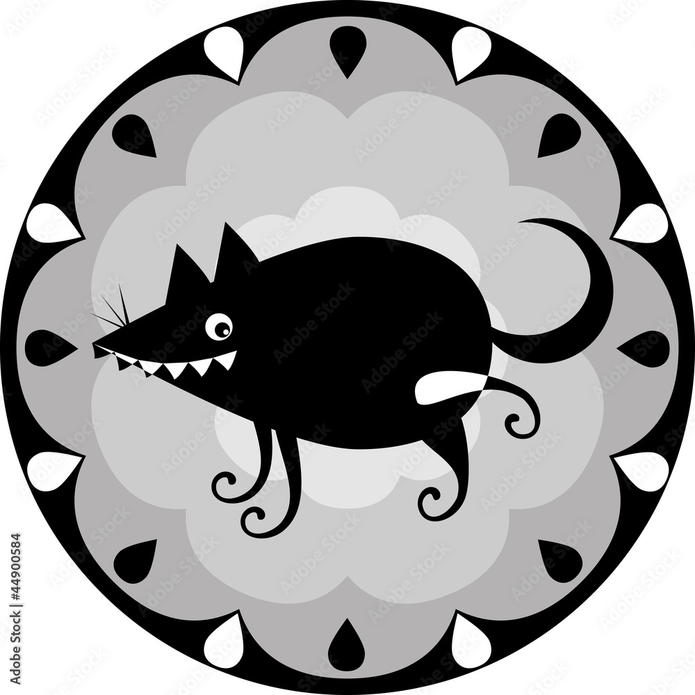 Fototapeta premium funny Chinese horoscope - dog