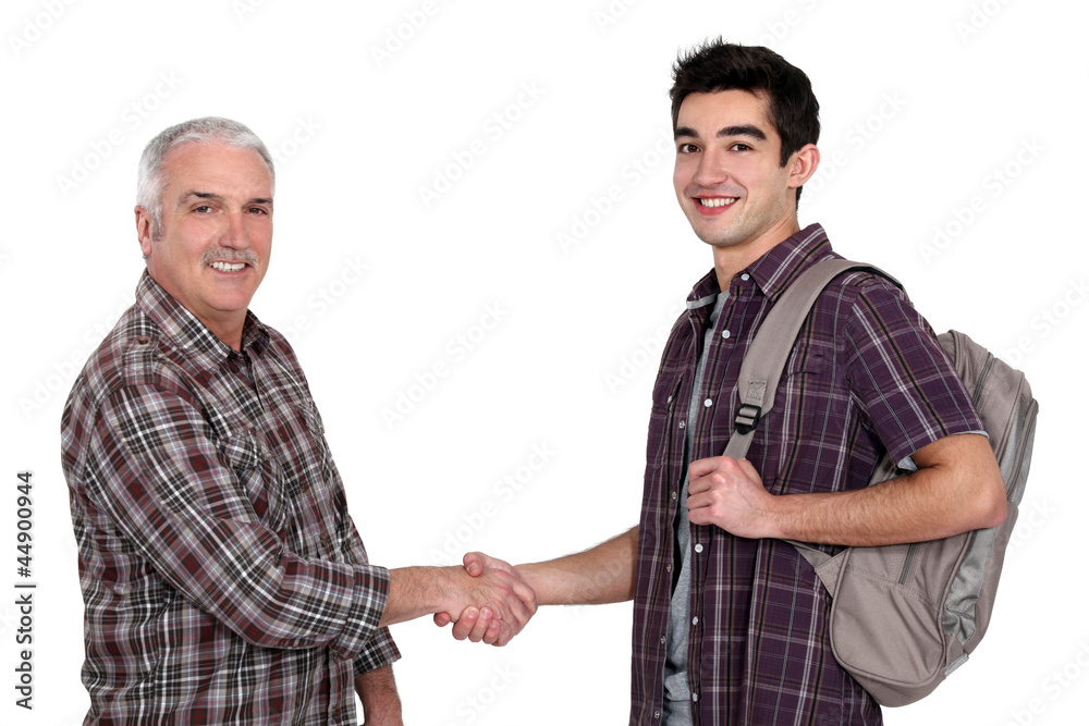 Men handshaking Men handshaking
