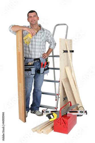 carpenter and his equipment photo