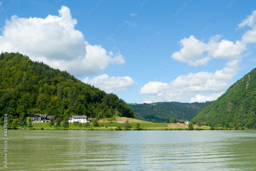 View of the Danube in the Schloegener Schlinge