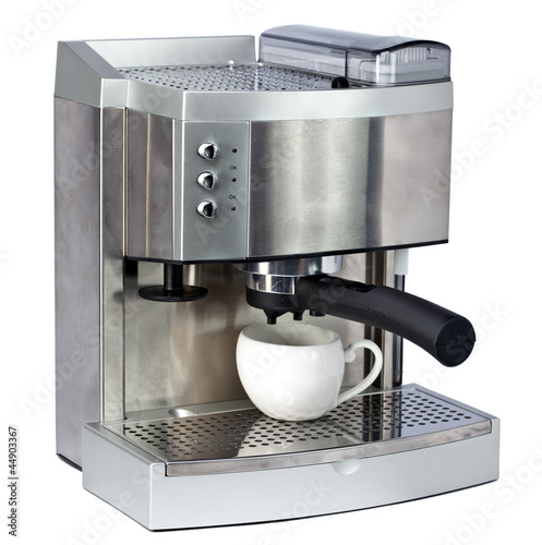 Print op canvas Coffee Machine and cup